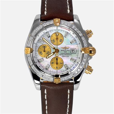 breitling full diamond watch|breitling watch diamond bezel.